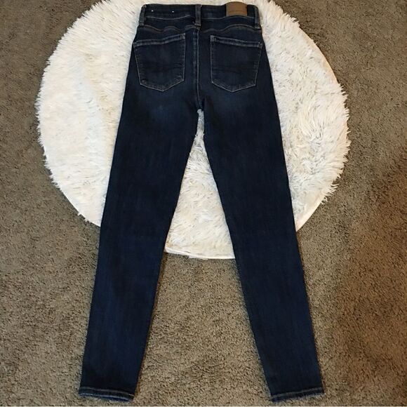 AMERICAN EAGLE 🦅 SZ 000 NEXT LEVEL STRETCH HIGH WAIST JEANS - Picture 3 of 7